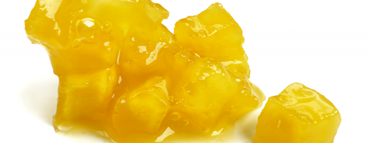 Mangowürfel Früchte und Saucen Sosa Ingredients